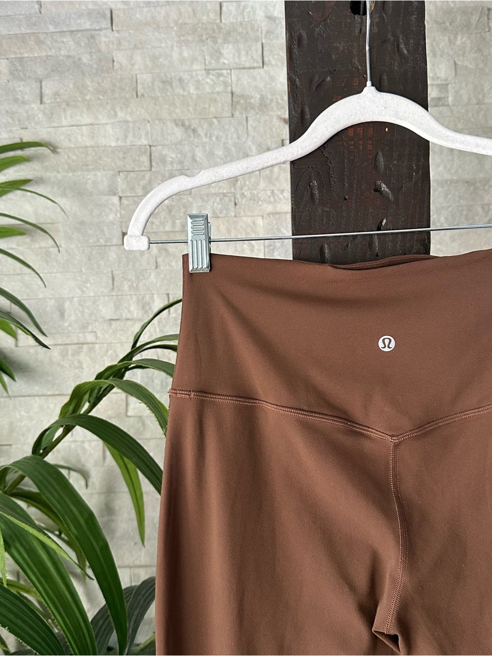 Lululemon High-Waist Roasted Brown Align Nulu Flare Leg Pants Size 8 - Picture 3 of 4
